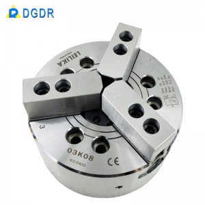 Through-hole hydraulic 3 jaws chuck for cutting machine 03DK08