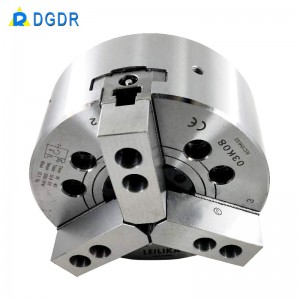 Through-hole hydraulic 3 jaws chuck for cutting machine 03DK08