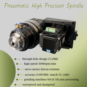 5C collet high precision air collet chuck grinding machine pneumatic chuck for 4th andSth axis processing 5C collet