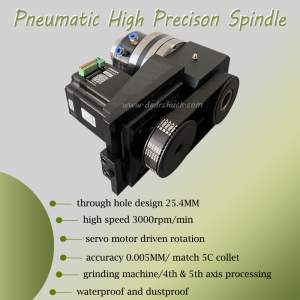 5C collet high precision air collet chuck grinding machine pneumatic chuck for 4th andSth axis processing 5C collet