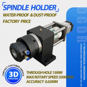 automatic equipment air collet chuck spindle holder through hole pneumatic chuck for high precision machine small lathe air collet chuck