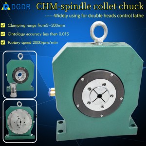 Pneumatic spindle collet chuck CHM-95 for double side processing double head cnc lathe air chuck for automatic equipment