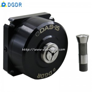 Stationary mini air collet chuck DAS-15 for tapping machine drilling machine automatic equipment fixed pneumatic chuck