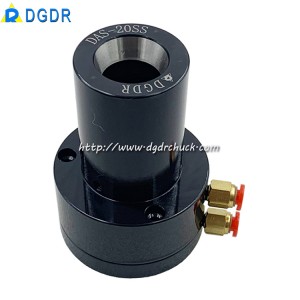 stationary air collet chuck DAS-20SS for tapping and drilling machine welding equipment pneumatic chuck