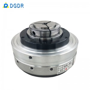 GA25/GA40 wood lathe high speed rotary pneumatic chuck for laser cutting machine with front-mounted and hollow