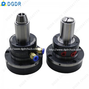 grinding machine air collet chuck GAL-15-D small size pneumatic chuck through hole design high presicion clamping tools