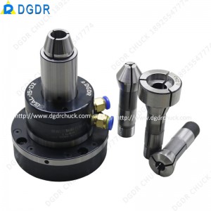 grinding machine air collet chuck GAL-15-D small size pneumatic chuck through hole design high presicion clamping tools