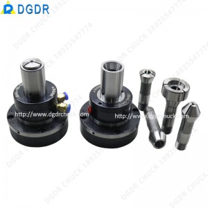 grinding machine air collet chuck GAL-15-D small size pneumatic chuck through hole design high presicion clamping tools