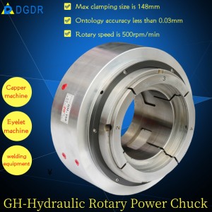 Large diameter hydraulic chuck GH-150 laser cutting machine oil pressure rotary clamp seat punch air chuck