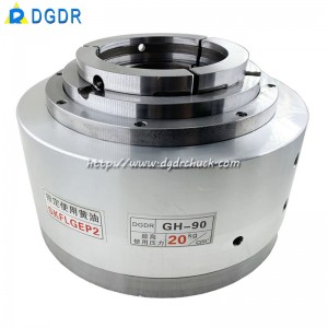 GH90/GH120 through hole hollow pneumatic rotary chuck laser pipe cutting machine sealing oil pressure chuck seat