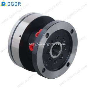 mini diaphragm air chuck for grinding machine through hole 10mm rotary pneumatic chuck high precision air collet chuck