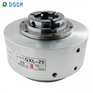 pneumatic tapping machine chuck for CNC lathe welding equipment rotary chuck air pressure hollow rotary chuck seat GXL-25