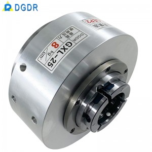 pneumatic tapping machine chuck for CNC lathe welding equipment rotary chuck air pressure hollow rotary chuck seat GXL-25