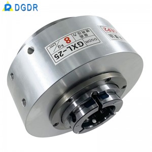 pneumatic tapping machine chuck for CNC lathe welding equipment rotary chuck air pressure hollow rotary chuck seat GXL-25