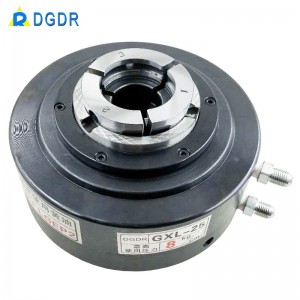 pneumatic tapping machine chuck for CNC lathe welding equipment rotary chuck air pressure hollow rotary chuck seat GXL-25