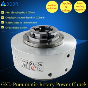 GXL-25 chuck split com alta qualidade para corte a laser máquina de grande curso