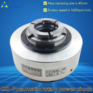 GXL-40 large stroke 2.5mm pneumatic chuck air pressure front-mounted robot chuck