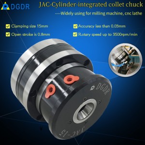 small air chuck mini for milling machine DGDR JAC-15 air collet chuck