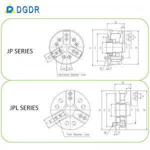 JP-06 series high speed diaphragm chuck, digital controlled lathe chuck, precision grinder chuck