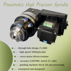 5C collet high precision air collet chuck grinding machine pneumatic chuck for 4th andSth axis processing 5C collet