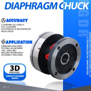 diaphragm air chuck for grinding machine GM04 air collet chuck for testing machine Rotating disk and stationary disk chuck