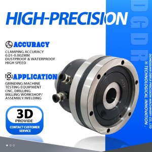 4th and 5th axis proceesing small air collet chuck high precision through holepneumatic chuck grinding w25 mini air chuck