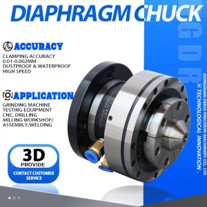 diaphragm air chuck for grinding machine GM04 air collet chuck for testing machine Rotating disk and stationary disk chuck