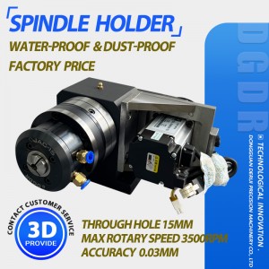 automatic equipment air collet chuck spindle holder through hole pneumatic chuck for high precision machine Flower stripper machine chuck