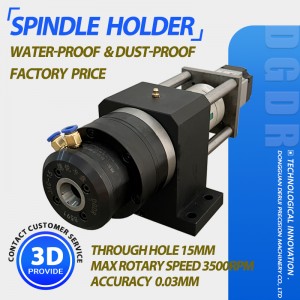 automatic equipment air collet chuck spindle holder through hole pneumatic chuck for high precision machine small lathe air collet chuck